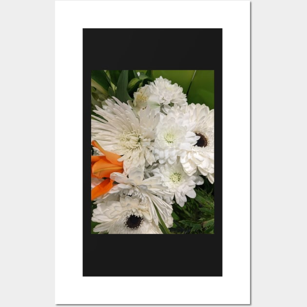 White flowers Wall Art by CsillaRosales